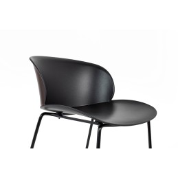 Krzesło barowe ALTO 66 czarne