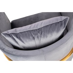 Fotel CHLOE VELVET ciemny szary