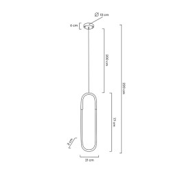 MOOSEE lampa wisząca PUZO L złota