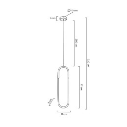 MOOSEE lampa wisząca PUZO L złota