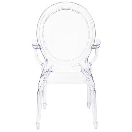 Krzesło PRINCE ARM transparentne - poliwęglan