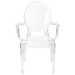 Krzesło PRINCE ARM transparentne - poliwęglan