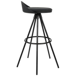 Krzesło barowe LANZA 76 czarne