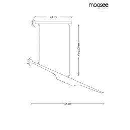 MOOSEE lampa wisząca CONTEO czarna