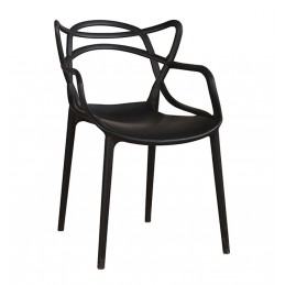 Krzesło HILO PREMIUM czarne - polipropylen