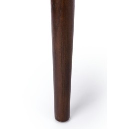 Krzesło KENNEDY ciemnobrązowe - drewno jesion, ekoskóra