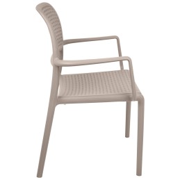 Krzesło SPARK brązowe coffee - polipropylen