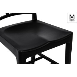 MODESTO krzesło VEGA czarne - polipropylen