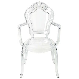 Krzesło KING ARM transparentne - poliwęglan