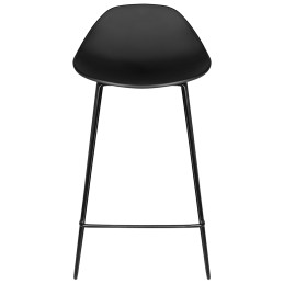 Krzesło barowe PERSY czarne 66 - polipropylen, metal