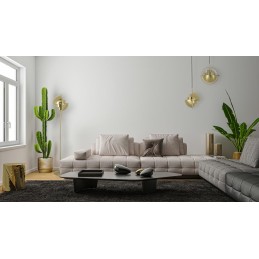 Lampa podłogowa VARIA złota - stal węglowa