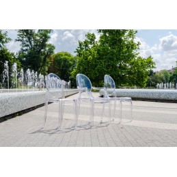 Krzesło VICTORIA transparentne - poliwęglan