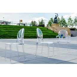 Krzesło ELIZABETH transparentne - poliwęglan