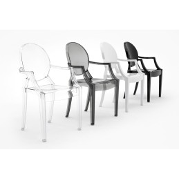 Krzesło LOUIS transparentne - poliwęglan