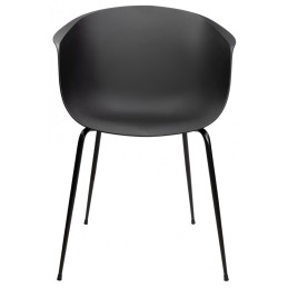 Krzesło RALF czarne - polipropylen, metal King home - 2
