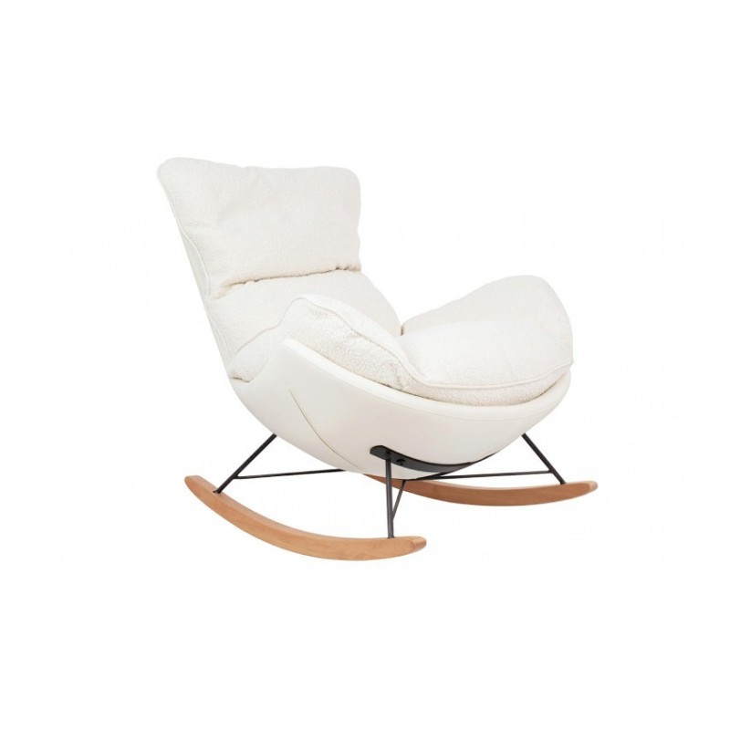 Fotel bujany OTILIA TEDDY biały King home - 6