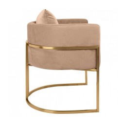 Fotel CHLOE VELVET khaki King home - 4