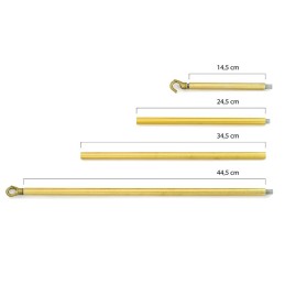 Lampa wisząca CANDELABR 14 złota - aluminium, szkło