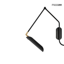 MOOSEE lampa ścienna TENTA czarna