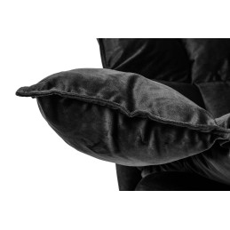 Fotel bujany SWING VELVET czarny