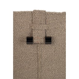 Fotel TEDDY GRAND ciemny brązowy z podnóżkiem