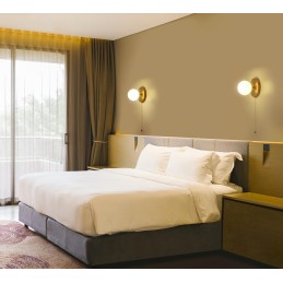 Lampa ścienna ORO złota