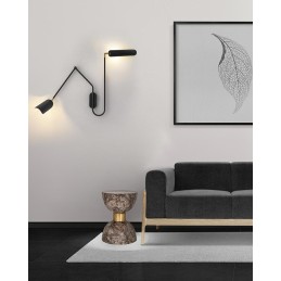 MOOSEE lampa ścienna TENTA czarna