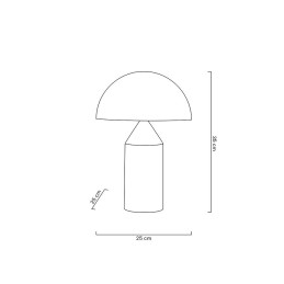 Lampa biurkowa FUNGO złota - mosiądz