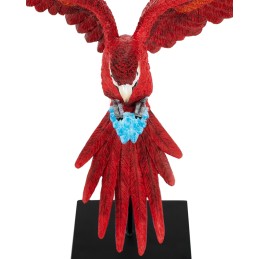 KARE dekoracja PAPUGA ROZŁOŻONE  SKRZYDŁA 52x61 cm czerwona / niebieska