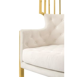 Fotel LORD złoty / beżowy