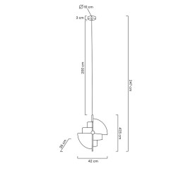 MOOSEE lampa wisząca VARIA złota