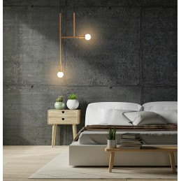 MOOSEE lampa wisząca RIVA 2 złota