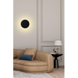 MOOSEE lampa ścienna SHADOW SUN 25 czarna