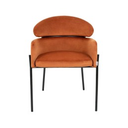KARE Krzesło ALEXIA Velvet pomarańczowe