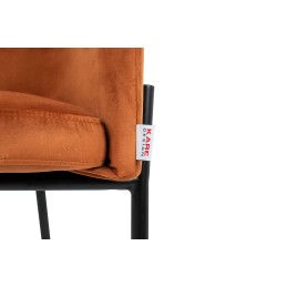 KARE Krzesło ALEXIA Velvet pomarańczowe