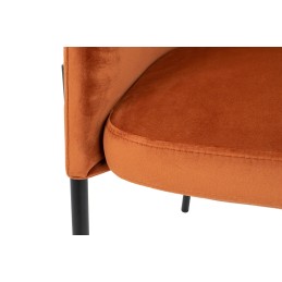 KARE Krzesło ALEXIA Velvet pomarańczowe