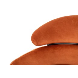 KARE Krzesło ALEXIA Velvet pomarańczowe