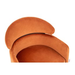 KARE Krzesło ALEXIA Velvet pomarańczowe