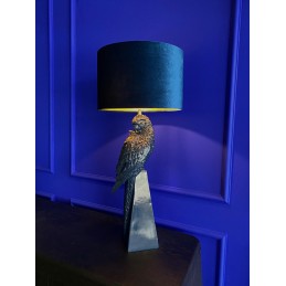 KARE lampa stołowa PARROT 84 cm niebieska