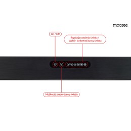 MOOSEE lampa wisząca LINER czarna