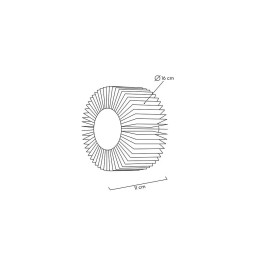 MOOSEE lampa ścienna SUNNY złota