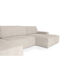 Narożnik PILLOW z funkcją spania jasny szary