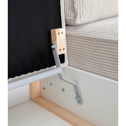 Narożnik PILLOW z funkcją spania jasny szary