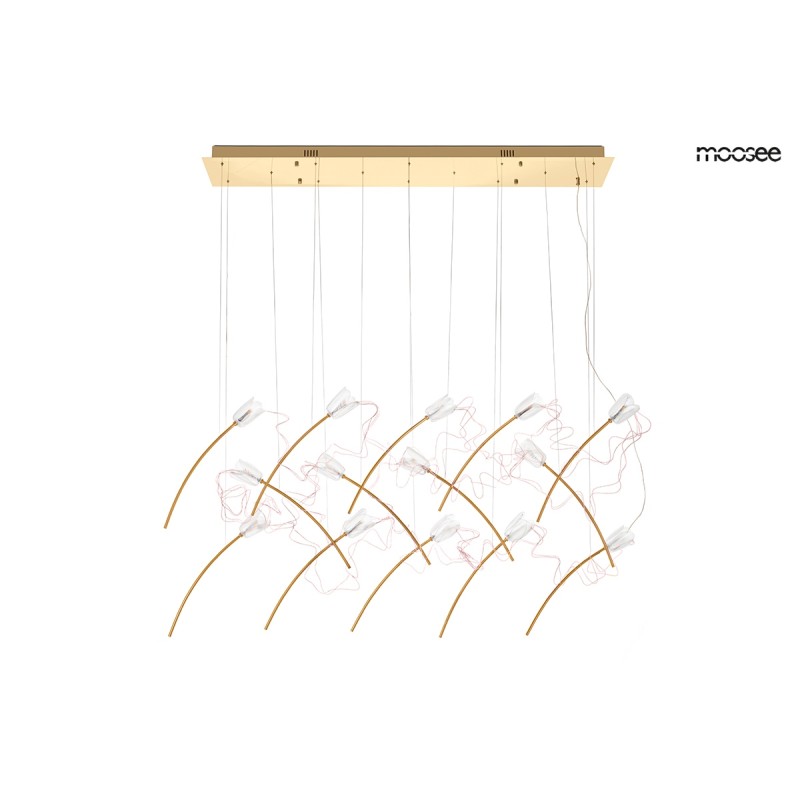 MOOSEE lampa wisząca TULIPPE 14 LINE  złota