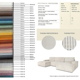 Sofa PILLOW z funkcją spania jasny szary