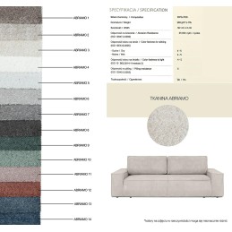 Sofa PILLOW z funkcją spania jasny szary