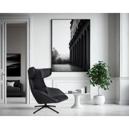 Fotel obrotowy VITA VELVET czarny PU