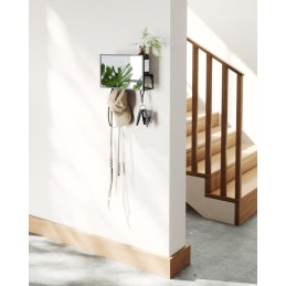 UMBRA organizer ścienny z lustrem CUBIKO czarny