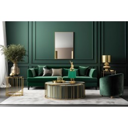 KARE lampa stołowa RABBIT 68 cm  złota / zielona