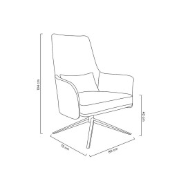 Fotel VICTOR czarny PU